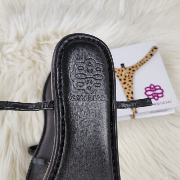 Cambiami NEW Sandals + Leopard Print Pony Hair Adjustable Strap 518 Size 6 - Picture 6 of 11